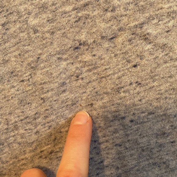 Gap blue oversized tall 90% cotton crop sweatshirt with one small stain. - Picture 3 of 7